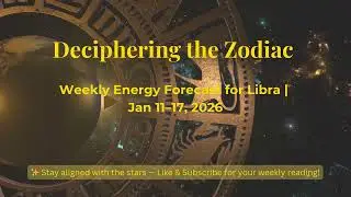 Deciphering the Zodiac | LIBRA ♎ Weekly Energy Reading | Jan 11&ndash;17 | Align & Flow ⚖️