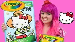 Hello Kitty GIANT Coloring Page Crayola Coloring Book | COLORING WITH KiMMi THE CLOWN