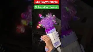 Automatic flashing Rocket launcher bubble gun #ytshorts #shortvideo #trending #youtube @EduPlay_
