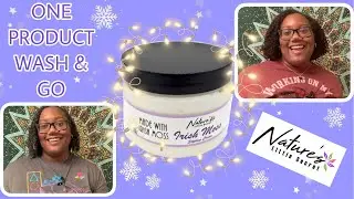 CURLSMAS DAY 25 🙌🏾💃🏾 | NLS IRISH MOSS STYLING CREAM ONE PRODUCT WASH & GO | Curly Tells