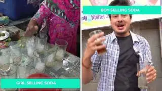 Soda Girl VS Soda Boy I Sprite Lemon Amazing Soda I Volcano Fuljar Soda. Skills of Hardworking Woman