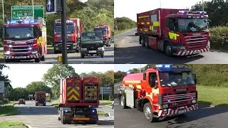 HVPs responding to large industrial fire in Brackley!