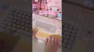 yunzii c75 keyboard unboxing 🍰🐱🎀#yunzii#unboxing#asmr#kawaii #keyboard#aesthetic#illit#sanrio#fyp