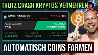 Markt f&auml;llt - Portfolio w&auml;chst! +19% mehr Krypto in 2 Wochen mit dem Pionex Hedge Grid Bot!
