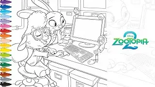Satisfying Coloring Judy Hopps ZOOTOPIA2/Relaxing Art/Coloring Pages Judy Hopps,Miss Bellwether