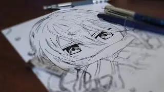 anime drawings - winter art ❄️/аниме рисование - зимний арт