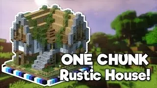 Minecraft: Rustic House in ONE CHUNK! [Tutorial]