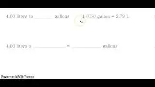 Unit conversion: 4.00 liters to gallons