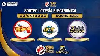 Sorteo JPS EN VIVO 12/09/2026 | Lotto, Lotto Revancha, 3 Monazos y Nuevos Tiempos | LotiMagic