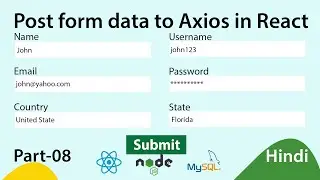 How to post form data to Axios API with React JS