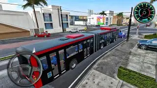 Coach Articulated Bus Realistic Dubai Driving - New Bus Multiplayer EVO - Android Gameplay 