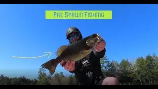 Fishing a new body of water (Maine bass fishing)
