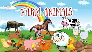 Farm Animals flashcards - Learn English vocabulary with pictures for kids