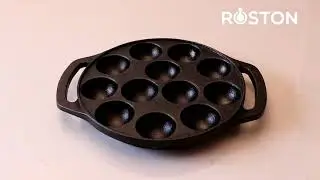 Cast iron cookware india|cast iron paniyaram pan appachatti appam maker pan|pre -seasoned.