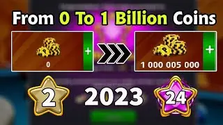 From 0 To 1 Billion Coins 🤯 Level 2 To 24 Part 1 From Brass To Amethyst League 8 ball pool
