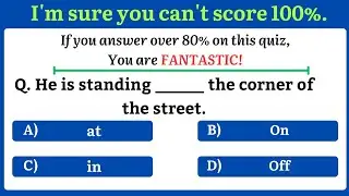 Prepositions of Place [ At, In, On ] Quiz Test l Grammar Guardian l #prepositionsofplace