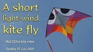 A short light-wind kite fly
