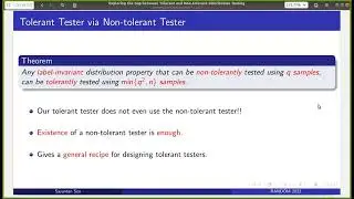 RANDOM: Exploring the Gap between Tolerant and Non tolerant Distribution Testing
