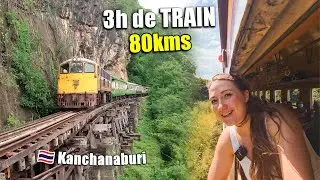 3H de TRAIN pour Kanchanaburi : 7 cascades turquoise & maisons flottantes 🇹🇭