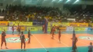 WARMING UP PALEMBANG BANK SUMSEL AJANG PROLIGA 2015