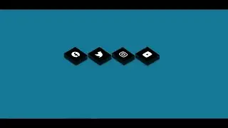 How To Create Social Media Buttons Hover Effect Only HTML and CSS
