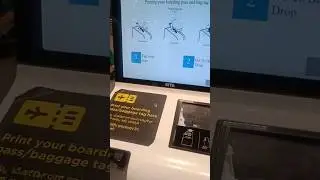 Air ticket | How to print your boardingpass at the airport#airportcheckin#boardingpass#travel#shorts