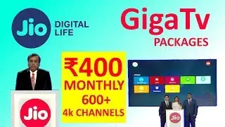 Jio GigaTv Lightning Packages | Jio 4k Channels & Packages | GigaTv Set-Top Box Apps