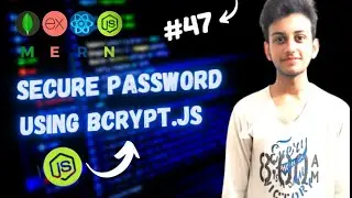 MERN STACK E-Commerce Website Tutorial #47 🔥 How to Secure Password ? Password Hashing using Bcrypt