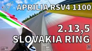 Slovakia Ring | Aprilia RSV4 1100 | POV Onboard | Pure Sound | 2:13,5