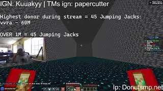 Donut SMP Live 🔴 | Making Money | Highest DonutSMP donation = 10 pushups | Givewaways and More!