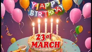 happy birthday 23 of March - March 23 Birthday Songs