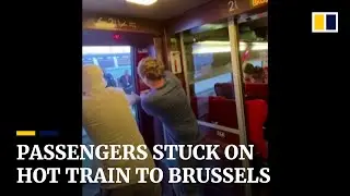Passengers stuck on Paris-Brussels train for 4 hours amid heatwave in Europe