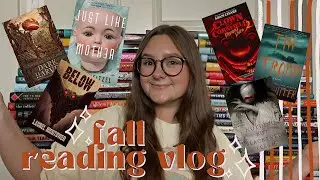 FALL AESTHETIC READING VLOG 2022 | reading thrillers and horror, fall festivals and cute bookstores!