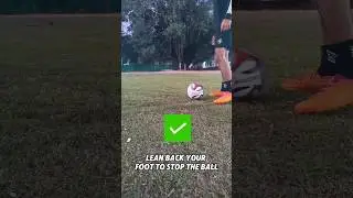 How to control football from inside foot #football #trending #shortsfeed #viralshorts #viralvideo