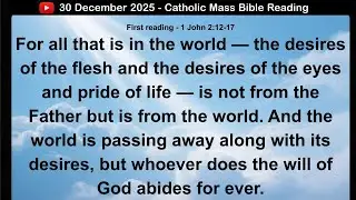30 December 2025 Catholic Mass  Bible Reading
