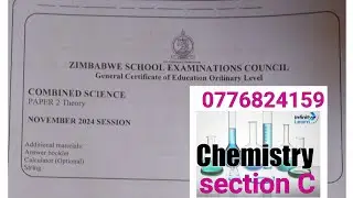 Zimsec Nov 2024, Combined Science Paper 2, Solutions for Section C