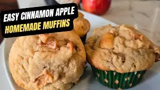 Маффины с яблоком и корицей | Сметана делает их такими влажными