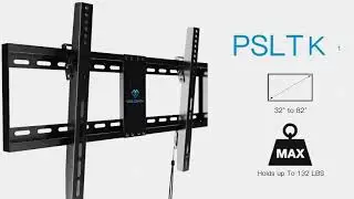PERLESMITH PSLTK1 Tilting TV Wall Mount with Pull Cord Locks | Tilt Your Screen for Better Viewing