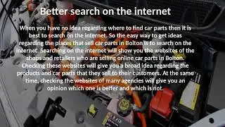 A quick guide to buying car parts in Bolton