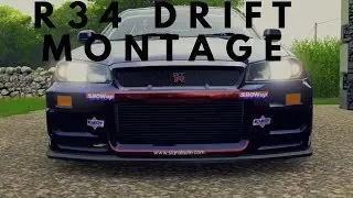 FORZA HORIZON 4 : R34 GTR DRIFT MONTAGE.