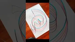 Satisfying Allah Name Calligraphy with Color Lines | Islamic Drawing