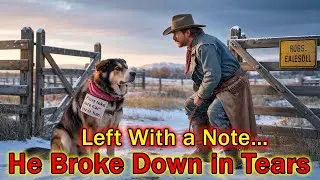 A Giant Dog Was Left at the Ranch Gate With a Note — What It Said Brought the Cowboy to Tears