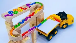 HABA Marble Run: Mesmerizing Wooden Marbles Racing Through Air ASMR