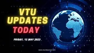 VTU Updates Today - 12 May 2023