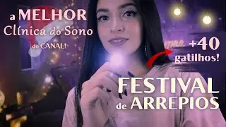 ASMR CLÍNICA DO SONO INTENSO ♥ Você VAI DORMIR com Massagem Facial, Camadas, Scalp Massage | ASMR BR