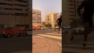 Speed skating training #3d | Dubai street 🇦🇪 #shorts #sprint #training