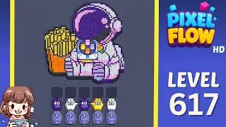 Pixel Flow Level 617 Solution Walkthrough