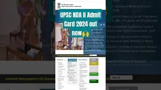 UPSC NDA II Admit Card 2024 out now🙌