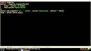 016 handling commandline arguments with argparse