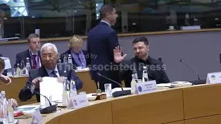 Roundtable meeting in Brussels as EU leaders gather to discuss Ukraine funding